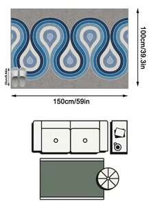 1pc Vintage Southeast Asian Style American Luxury French Aesthetic Simple Floral Print - Soft Faux Cashmere Area Rug, Bathroom, Kitchen, Entryway, Hallway, Bedside, Living Room, Bedroom, All Season Machine Washable Mat, Home Decor - Multicolor - View 17
