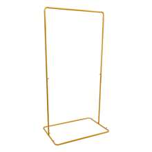 Gold Rectangular Iron Wedding Backdrop Stand, Floor‑Mount DIY Party Background Frame For Birthday Baby Shower Garden Trellis Decor - Gold - View 7