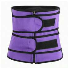 1pc Women's Adjustable Sauna Waist Trimmer, Sweat-Enhancing Waist Compression Wrap For Fitness, Sports And Body Shaping - Multicolor - View 16