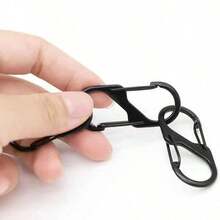 4/8Pcs Alloy Snap Lock Keychain, S-Shaped Alloy Carabiner, Suitable For Camping, Hiking And Other Activities - Multicolor - View 5