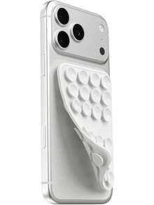 2pcs Reusable Double-Sided Suction Cup Phone Holder, Detachable Hands-Free Phone Grip Stand, Suitable For Selfie, Video Call, Compatible With All Phones And Objects Needing Support - Reusable - View 1