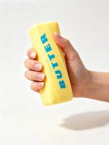 1pc Malleable Butter Stick Squeeze Stress Relief Toy, Soft And Comfortable Touch, Desktop Decor, Suitable For Teens And Adults As Holiday Party Gift - Yellow - View 7