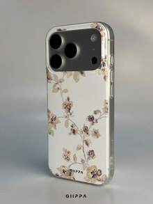 GIIPPA 1件花卉圖案設計手機殼，適用於Phone 17 Pro Max，相容於Phone 16 Pro Max、15 Pro Max、14 Pro Max，韓系高端時尚趣味手機殼，相容於11/12/13/14/15/16 Pro Max Plus，優雅設計適合男女使用，聖誕節、情人節、復活節、婚禮季和生日送給女友的完美禮物！ - 黃色 - 查看 4