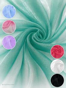 1Pc Water Ripple Textured Satin Fabric, Moire Wavy Embossed Wave‑Pattern Cloth, Soft Lustrous Flowy Draping Material For Dress, Blouse, Skirt, Evening Gown, Fashion Apparel And Hand‑Made Garment Sewing Projects - Multicolor - View 4
