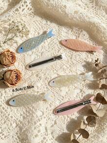 Creative Sardine Can Hair Clip Set, Sardine Storage Box, Sardine Hair Clip, Hair Accessory, Sardine Can Container, Small Accessory Storage Box, Daily Decorative Gift - Multicolor - View 9