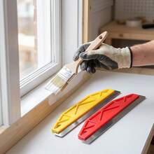 12-Inch Heavy Duty Metal Paint Edger Tool With Ergonomic Handle And Blade - Suitable For Precise Edging, Wallpaper Trimming, Wall Coating Barrier Systems, For Home And Commercial Use - Durable Yellow Edger - Multiple Styles - View 2