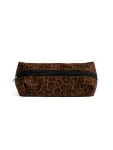 Leopard Print Pencil Case/Stationery Storage Bag, Travel Organizer Bag - Multi-Functional Large Capacity Design, Can Store Office Supplies, Also Used As Creative Multi-Purpose Pencil Case Or Portable Travel Makeup Bag, Suitable For Students And Adults Daily Use. - Multicolor - View 11