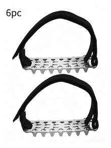 Anti-Slip Shoe Spikes, Simple Ice Crampons, Hook And Loop Fastening, Slip-On Traction Shoe Pads, Snow Chains, Universal Fit, Ice And Snow Traction Device; Suitable For Daily Commuting, Outdoor Activities, Etc. - Multicolor - View 13