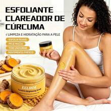 EELHOE Turmeric Exfoliating Scrub, Deep Cleansing Body And Face Scrub, Brightens Knees And Elbow Skin, Smooths Rough Skin, Use During Bathing - Turmeric - View 4