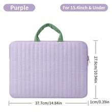 11-15.4 Inch Laptop Sleeve, Compatible With Air 13.3/Air15.3 10th Gen 11th Gen 10.9 7th Gen 8th Gen 9th Gen, Quilted Protective Case With Handle - View 11