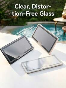 Easypie Selection 1 chiếc gương trang điểm ô tô LED siêu mỏng - gương trang điểm gắn tấm chắn nắng độ phân giải cao với màn hình cảm ứng, sạc USB, có thể điều chỉnh, hoàn hảo cho phụ nữ (lắp kẹp dễ dàng), quà tặng tuyệt vời cho bạn bè, quà tốt nghiệp, quà tựu trường, trang trí Giáng sinh, quà Valentine, quà cho cha mẹ, Halloween, Lễ Tạ ơn, quà tặng cá nhân hóa - B - Xem 2