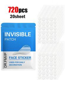 720pcs Invisible Concealment Patches, Comfortable Breathable Lightweight Portable, Super Strong Adhesion, Used For Covering Care, 36/180/360/1080/1440pcs - Transparent - View 7