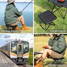 Portable Multi-Functional Outdoor Picnic Camping Folding Chair, Ultra-Lightweight Fishing Stool, Travel Stool, Fishing Enhanced Gear, Essential Choice For Outdoor Enthusiasts - A - View 2