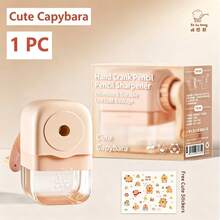 Manual Crank Operation, DIY Replaceable Unicorn/Space/Panda Stickers, Suitable For School And Office, Anti-Pencil Lead Breakage Design, Effort-Saving Design For Students, Sold By PureHubShop - A - View 7