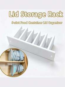 Pot Lid Storage Rack, Cabinet Door Organizer, Hanging Lid Holder For Kitchen Food Container Lids,Hanging Pot Lid Organizer Rack, Under‑Cabinet Lid Storage Holder, Space‑Saving Rack For Kitchen Container Pot Lids - Multicolor - View 5