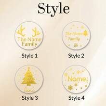 30-240 Custom Clear Wedding Stickers, Personalized Name Label Stickers, Custom Date Round Stickers, Thank You Stickers, Wedding Party Stickers, Gifts, Gold And Black, Bride And Groom, Envelopes, Gift Boxes, Invitations, Valentine's Day, Anniversary - Style a - View 10