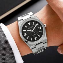 Jam Tangan Pria Skmei 2761 Quartz Alloy, Jam Tangan Mewah Tahan Air, Gaya Bisnis & Olahraga - Perak - View 6