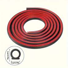 Car Hood Seal Strip, Trunk Seal Strip, D-Shaped Dust-Proof Seal Strip, Universal Car Door Seal Strip, Self-Adhesive Noise-Reducing Door And Window Rubber Strip, Universal Door Seal Strip, Self-Adhesive Rubber Door Sound-Insulating Seal Tape, Enhanced Noise-Reducing Seal Decorative Strip, Suitable For Car Doors, Windows, Trucks, RVs, All Vehicles - D-shaped Dustproof Seal Strip - View 3