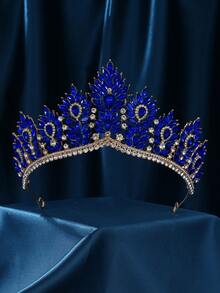Wedding Crowns For Bride Cubic Zirconia Tiaras Bridal Diamond Headpieces Quinceanera Zirconia Headband - Multicolor - View 6