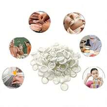 50/100/200/300pcs Disposable Finger Cots, Thickened High Elastic Rubber Finger Sleeves, Dust-Free Anti-Static Finger Protectors, Finger Hygiene Protection, Isolation Care, Home Essential Finger Cots - Solid Color - View 6