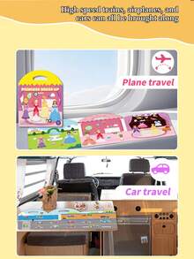 Quiet Time Busy Book With Jelly Stickers - Christmas And Halloween Theme Portable Learning, Suitable For & Toddler Activity Books - Multicolor - View 7