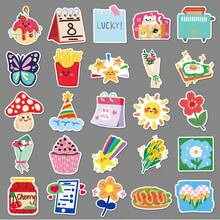 50pcs Ins Style Cream Graffiti Personalized Fresh Original Guka DIY Water Bottle Luggage Stickers Waterproof - Multicolor - View 3