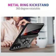 SKJL Military Grade Shockproof Rugged Case For Galaxy Z Fold 8/8Fold Utra/Fold7/Z Flip 8, Built‑In Ring Kickstand Full Hinge Anti‑Drop Protective Phone Cover - Black - View 4