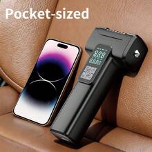 Portable Tire Inflator Air Compressor, Cordless Electric Pump With LED Light, USB Charging, Lithium Battery Portable Design, Suitable For Cars, Bicycles, Sports Equipment - Wireless Handheld - Fashion - View 7