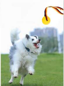 1pc Dog Rope Knot Toy Ball With Handle, Durable And Bite-Resistant, Suitable For Chewing Training, Pulling And Throwing, Tug-Of-War Games, Dog Fetching - Multicolor - View 4