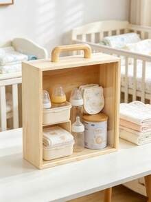 Baby Feeding Transparent Storage Box, Suitable For Storing Baby Bottles, Diapers And Other Items, Ideal For Indoor Multi-Scenario Daily Storage - Multicolor - View 7