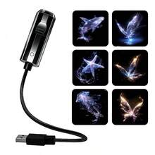 6 Patterns Projection Atmosphere Night Light: Butterfly, Starfish, Jellyfish, Whale Patterns Bedroom Romantic Projection Patterns Home Shoot Big Pictures - 6 Ocean Butterfly Patterns + Light - View 7
