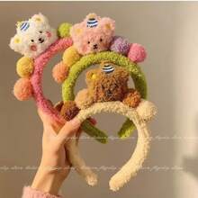 1pc Women's Cartoon Animal Plush Headband, 3D Animal Design Hair Accessory For Autumn/Winter, Suitable For Daily Wear - Multicolor - View 10