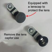 1pc Black Wide Angle Fisheye Phone Lens, 180 Degree Fisheye Effect, Combines Wide Angle Macro Magnification Selfie Function, Universal Clip-On Installation, Compatible With Most IOS And Android Models, Phone External Shooting Accessory - 1pc External Phone Camera Lens - View 7