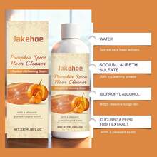 jakehoe Limpador de suelos multifuncional, especia de calabaza, eficaz para limpiar y eliminar manchas, aroma duradero, aclara el suelo sin dañar la pintura, se seca rápidamente, libre de residuos, ecológico, para diversos tipos de suelos de madera, limpiadores de pisos, robot de barrido y lavado - Líquido - Ver 6