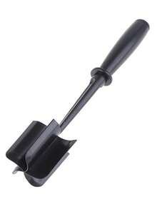 1pc Black Meat Chopper Plus Heat Resistant Nylon Handheld Minced Meat Masher, Beef Masher, Non-Stick Hybrid Chopper, And Potato Masher Tool For Household Use - Black - View 9