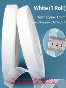 35m Transparent Ribbon, Suitable For Wedding Decoration, Gift Wrapping, Floral Arrangement, Soft And Vibrant, Rolled, Suitable For Party, Handmade, Elegant Decoration DIY Material, Shiny And Smooth, Suitable For Halloween - Multicolor - View 8