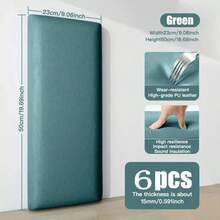 6-Piece Set, Collision-Resistant Soundproof Self-Adhesive Wall Panels, DIY Decor, 3D Stereo Soft Wall Wallpaper, Suitable For Headboard Backgrounds And TV Backgrounds, Easy To Operate, Simply Peel And Stick. - 6-piece Soft Bag - View 16