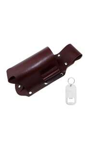 Leather Belt Bottle Cover (Excluding Bottles), Hiking Leather Beer Cover, Waist Hanging Storage Leather Cover, Bottle Protection Cover, Suitable For Outdoor Parties, Camping, Barbecue, Festivals - Multicolor - View 11