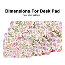 Cute Floral Pattern Leather Gaming Mouse Pad Large Desk Mat Non-Slip Leather Material, Perfect For Office And Home Use, Ideal Gift For Boyfriend/Girlfriend, 35.4X15.7 Inches Desk Mat And Mouse Pad Set Large Mouse Pads For Desk Back To School - View 9
