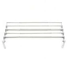 Futchoy Étendoirs de séchoir à linge télescopiques - Argent - Voir 10