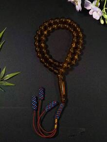 New Woven 3-Tassel 45-Bead Transparent Acrylic Prayer Beads For Daily Arabic Prayer - Multicolor - View 5