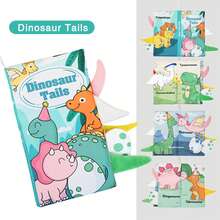 1pc Baby Early Learning Cloth Book 3D Tail Design With Crinkle Paper And BBi Squeaker, Suitable For Baby Tracking, Listening, Visual Learning, Cognitive Development And Sensory Activities - Multicolor - View 14
