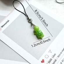 1pc Turtle Phone Chain Pendant, Healing Style Phone Accessory, Anti-Loss, Gift For Friends - Multicolor - View 12