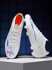 STARNOVO 1 Pair AG Children's Football Shoes, Seamless Knit Design, Fashionable & Breathable, Suitable For Daily Football Training And Matches - White - View 11