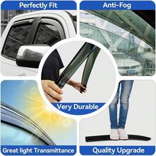 3D Mugen‑Style Side Window Visors Rain Guards, Durable Exterior Window Deflector Vent Shades, Rain‑Sun Protection Trim Parts, Perfect Fit For 2018‑2024 8th Gen Sedan, Stylish Automotive Exterior Modification Accessories - A - View 3