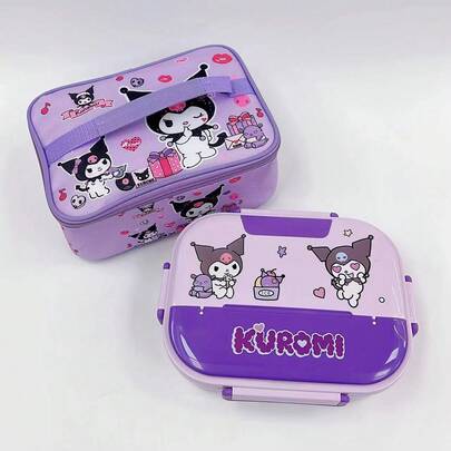 Christmas Halloween SANRIO Tote Bag Crossbody Lunch Box Bag Insulated Cartoon Lunch Bag Bento Bag Crossbody Lunch Box Bag [Random Pattern]
