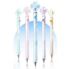 1pc Hobby Windmill Neutral Pen 0.5mm CS Tip, Creative Dial-Out Black Ink Pen For Students, 0.5mm CS Spring Tip Low Friction Smooth Writing Even Ink Flow Clear Bold Handwriting No Scratching Easy For Long Writing, Side Ball Dial-Out Design, Dial Side Ball To Extend And Retract Pen Tip, Novel Opening Method - A - View 8