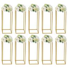 10-Piece Metal Decorative Flower Stand Set, Suitable For Parties, Events And Home Décor - 10 Pieces - View 10