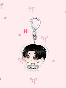 1pc/8pcs Acrylic Keychain,Cute Q Version Chibi Member Cartoon Key Ring,Bag Charm,Halloween Holiday Gift For Fans - Multicolor - View 9