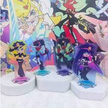 Panty & Stocking With Garterbelt Police Version Acrylic Standee 4pcs Set, Anime Character Standee, Desktop Display Decoration, Fan Collection Gift - Multicolor - View 2